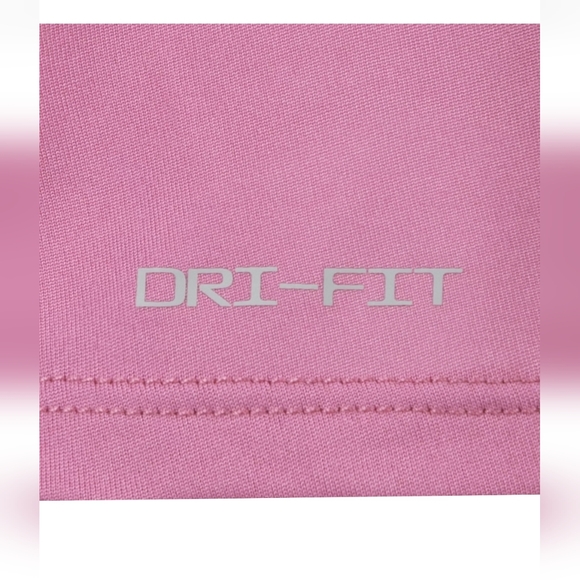 NWT Nike Girls All Day Dry Fit T Shirt Short Sleeve Pink Size 6 M - Picture 4 of 5